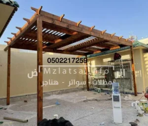 تركيب مظلات خشب الرياض